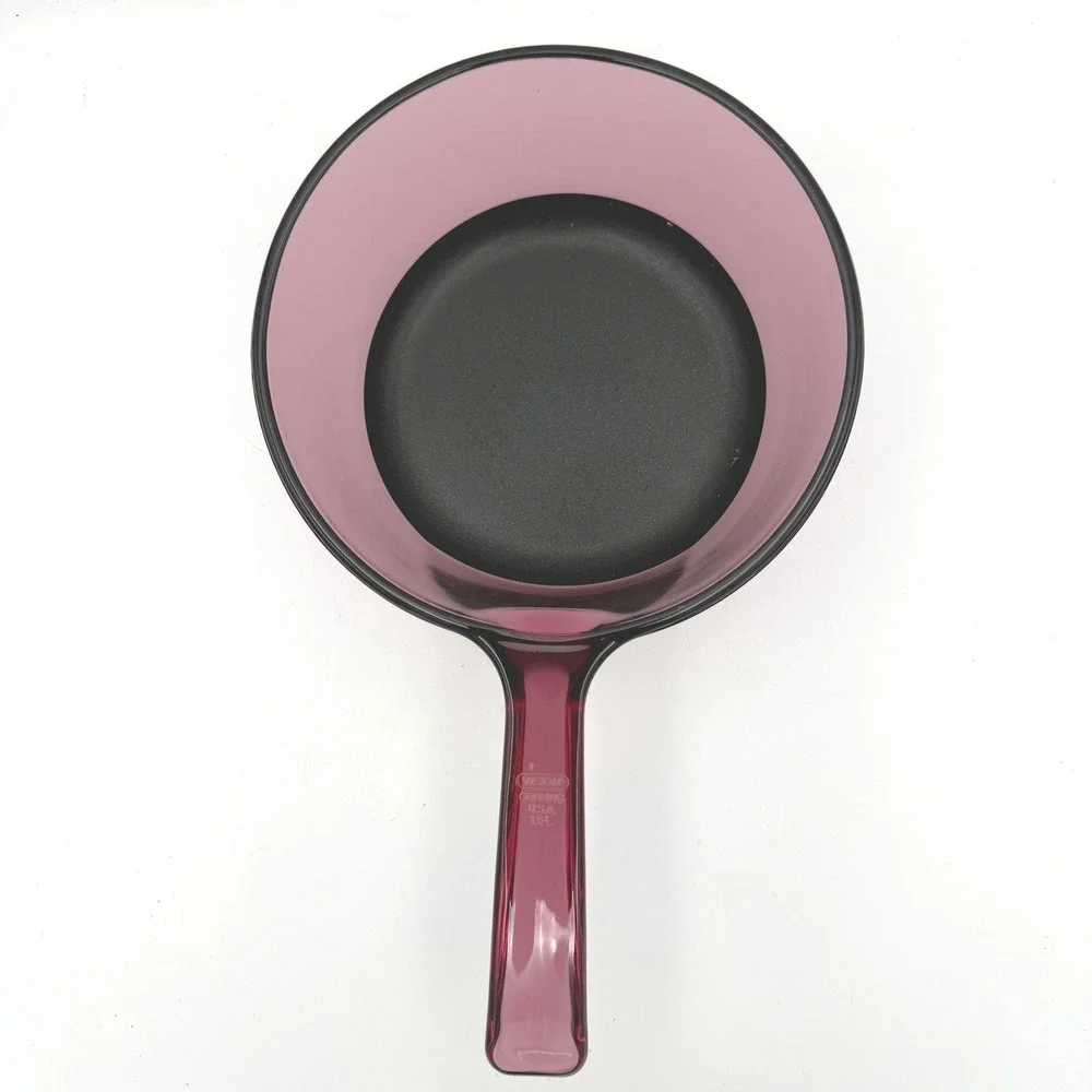 Corning‎ Visions Saucepan 1.5L Cranberry Glass V-1.5-B Pot with Lid